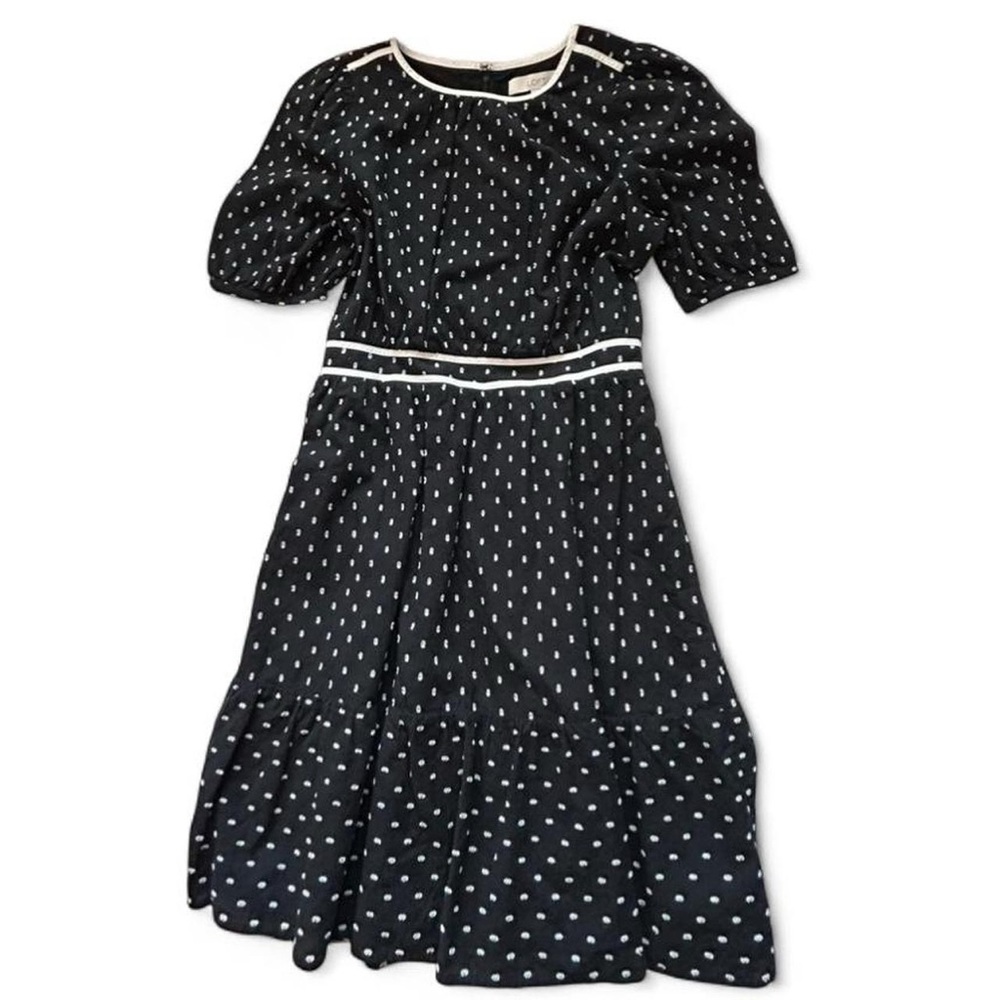 Charming Black and White Polka Dot Dress